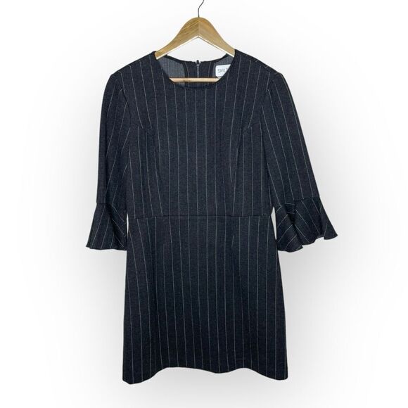 SAYLOR Grey Pinstripe Constance Dress Size Large - Picture 5 of 13